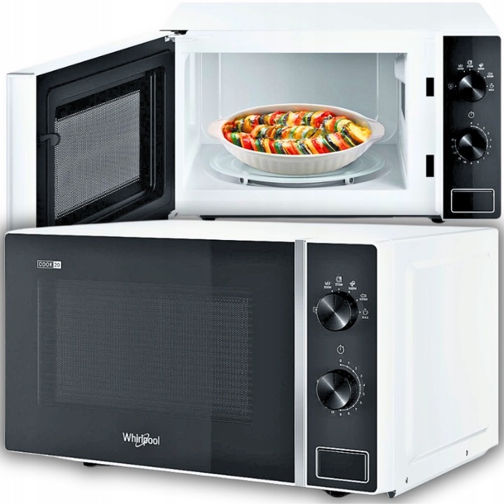 KUCHENKA MIKROFALOWA MIKROFALÓWKA WHIRLPOOL MWP101W 20L 700W 6 POZIOMÓW