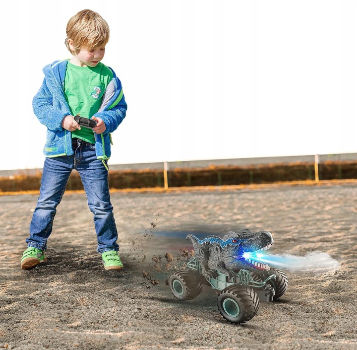 ZDALNIE STEROWANY SAMOCHÓD RC, SAMOCHÓD RC CAR MONSTER TRUCK DINOZAURY