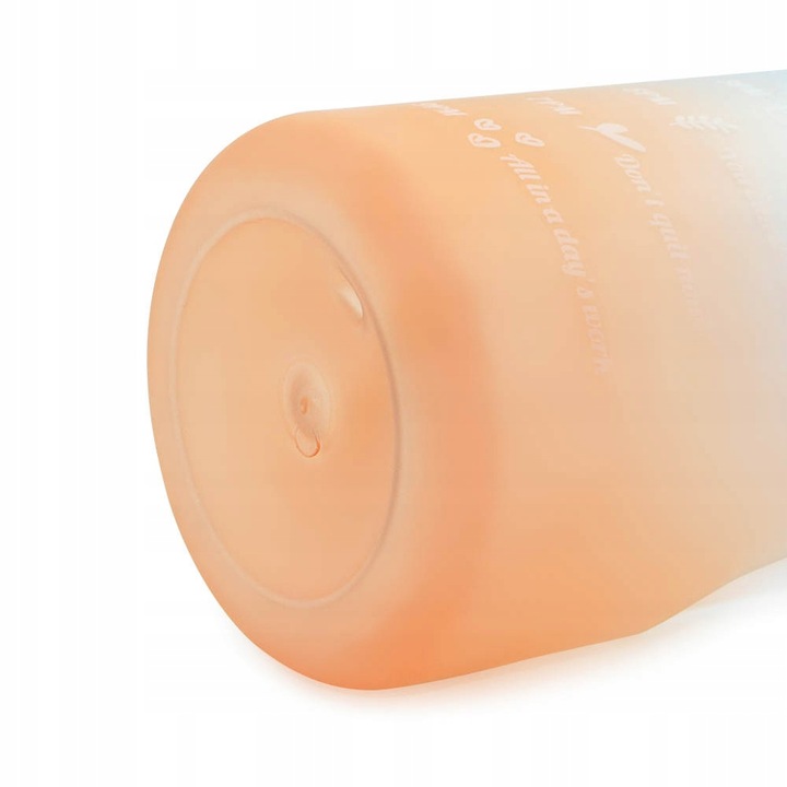 Butelka Na Wodę Bidon z Miarką Ze Słomką Na Siłownie Fitness 700ml + Gratis