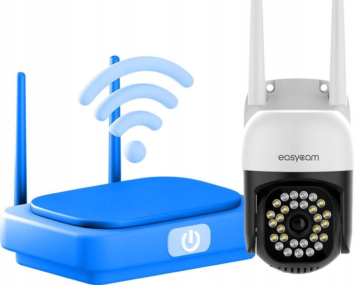 Kamera zewnętrzna obrotowa IP WiFi Tuya 4MPx 4x zoom