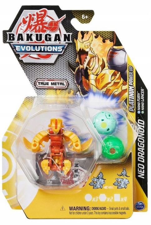 BAKUGAN Evolution PLATINUM Metal 3sz NEO DRAGONOID