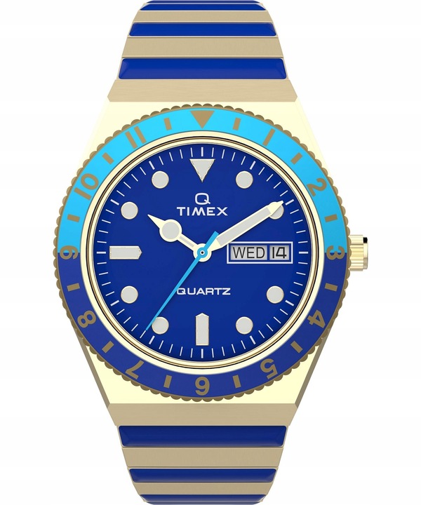 Zegarek damski Timex Q Malibu Lazur oceanie