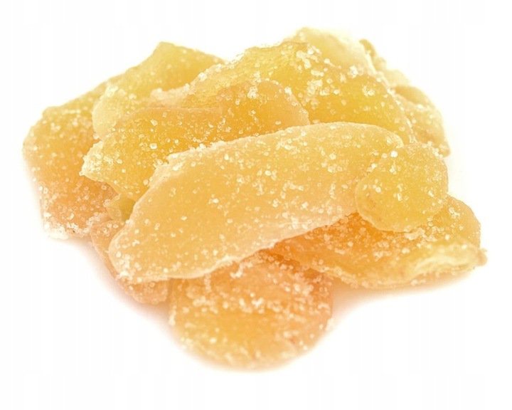 IMBIR KANDYZOWANY PŁATKI 1kg IMBIR SUSZONY PŁATEK DOSKONAŁY PREMIUM