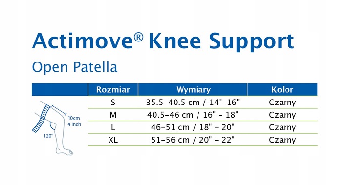 Actimove Orteza Stawu Kolanowego z odsł. rzepką L
