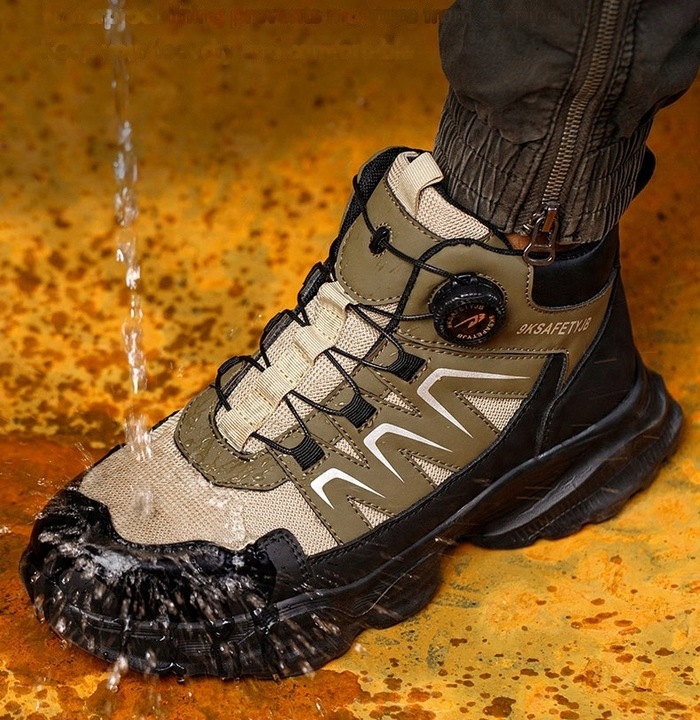 NOWY BUTY ROBOCZE MĘSKIE PÓŁBUTY ROBOCZE SPORTOWE ODDYCHAJĄCE Z NOSKIEM BHP