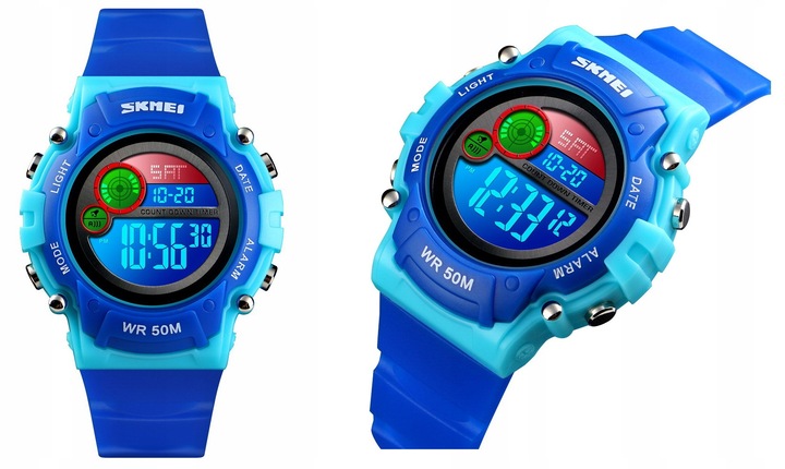 SUPER ZEGAREK DZIECIĘCY KOLOROWE LED NOWY MODEL DLA CHŁOPCA DLA DZIEWCZYNKI