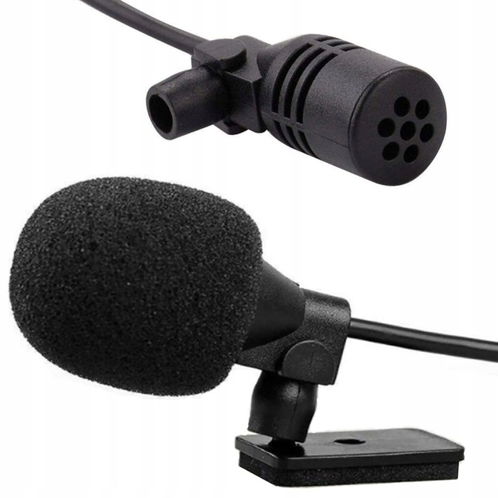 MIKROFON DO RADIA/GPS/DVD SAMOCHODOWY Z KLIPSEM/TAŚMA WTYK 2,5mm KABEL 3 m