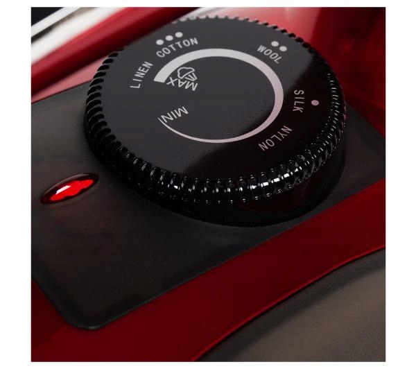 Żelazko parowe RAVEN EZ003X 3000W Blokada kapania Czerwone