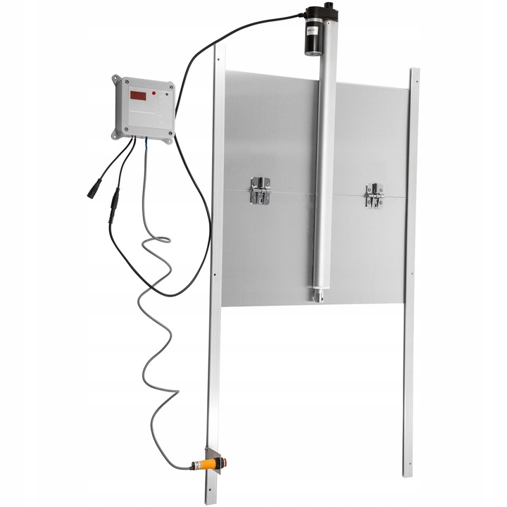 Automat Drzwi do Kurnika Timer Światło Otwierające Z Czujnikiem Światła