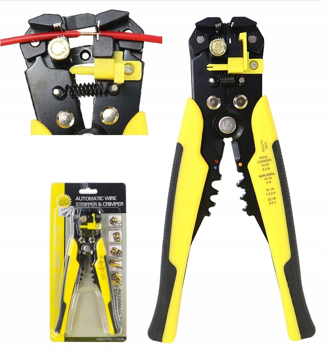 ZACISKARKA DO ŚCIĄGANIA IZOLACJI KABLI PRZEWODÓW 5w1