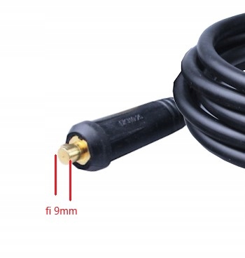 PROFESJONALNY PRZEWÓD SPAWALNICZY MASOWY DX25 25mm2 4m Z KLEMĄ ESAB