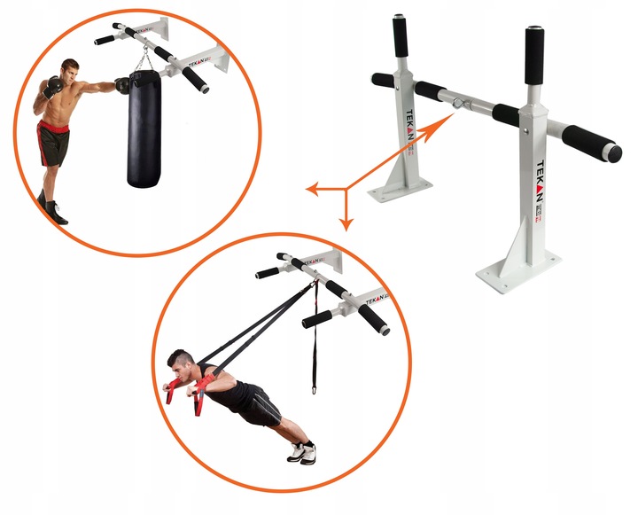 DRĄŻEK DO PODCIĄGANIA ŚCIENNY TRENINGOWY GIMNASTYCZNY DO ĆWICZEŃ NA WOREK