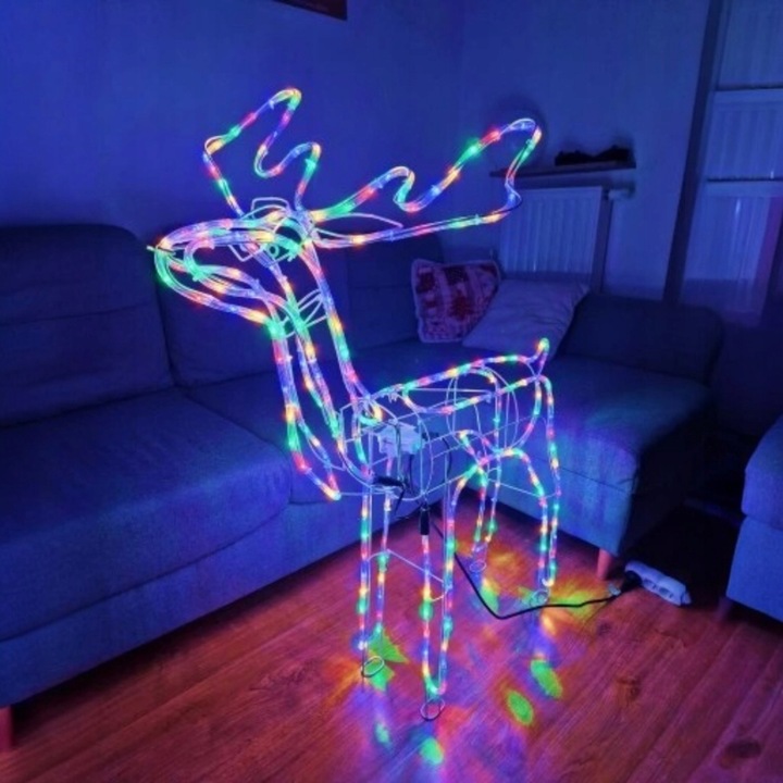 Renifer LED Świąteczny Świecący Figurka Na Zewnątrz XL Duży 85 Kolorowy