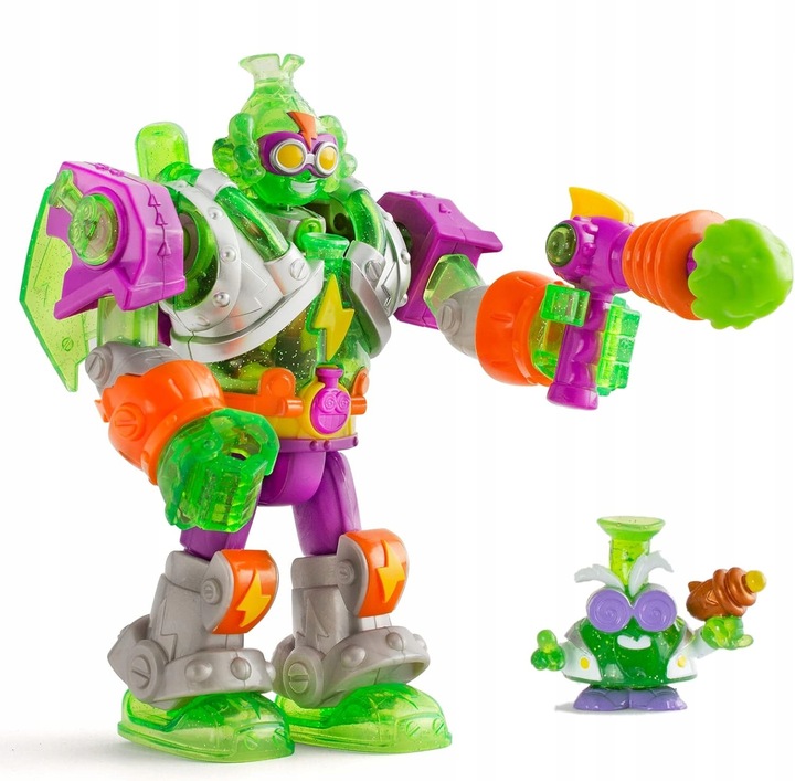 SUPERTHINGS MEGA K SUPERBOT ROBOT FIGURKA ZŁOCZYŃCY + AKCESORIA