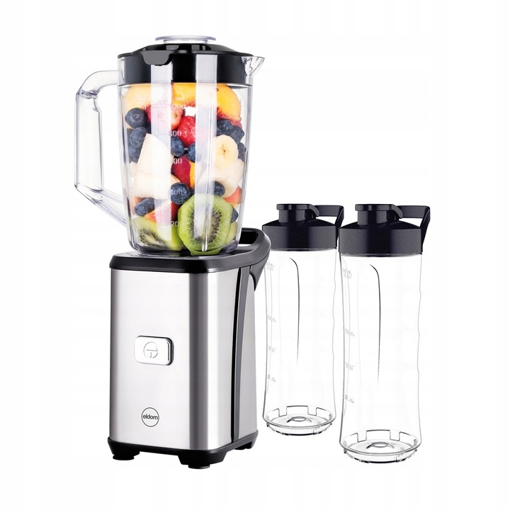 BLENDER KIELICHOWY DO KOKTAJLI 3w1 + 2 BIDONY 700W