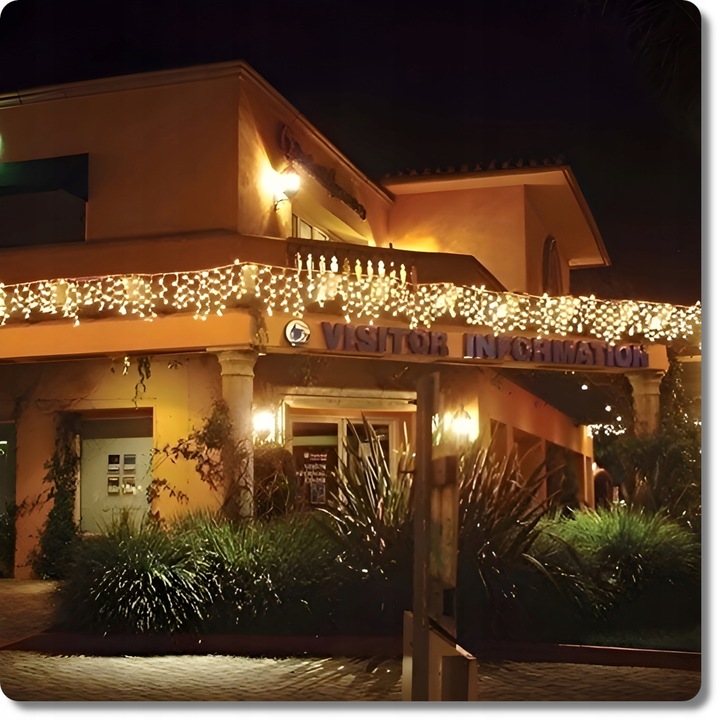 SOPLE FLASH 1000LED 40m ZEWNĘTRZNE BIAŁE CIEPŁE lampki z Flashem Zimnym