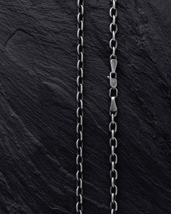 ŁAŃCUSZEK SREBRNY MĘSKI 925 NASZYJNIK - splot KOTWICZNY 55