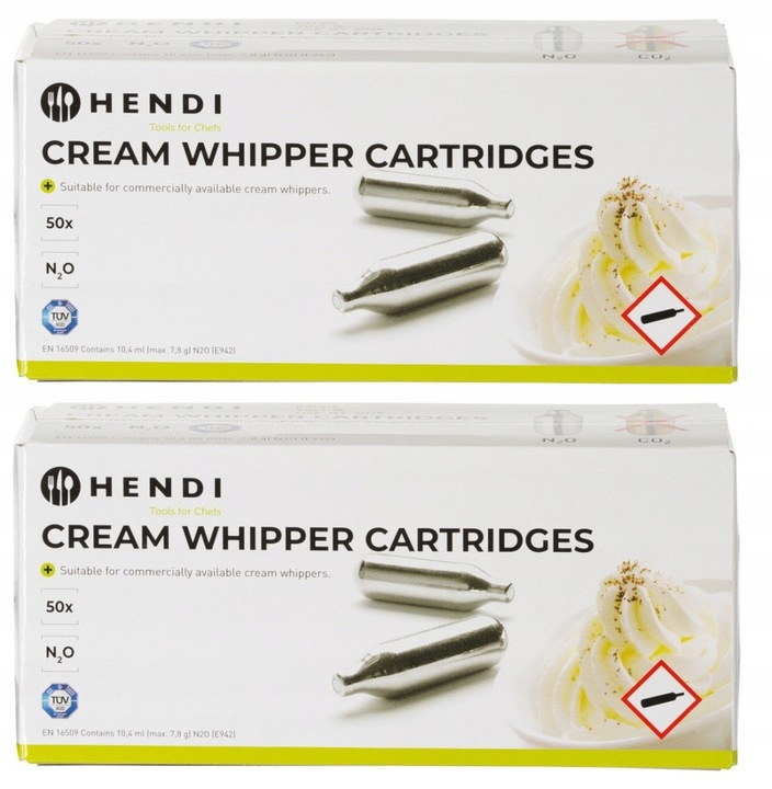 Naboje do syfonu do bitej śmietany Hendi 0 l 50