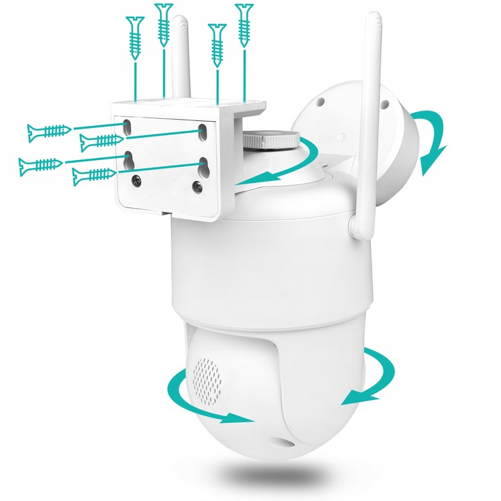 OBROTOWA KAMERA ZEWNĘTRZNA IP WIFI ICSEE ZOOM DWA OBIEKTYWY ULTRA HD 3MPx