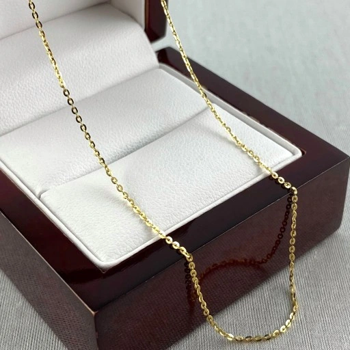 ZŁOTY łańcuszek splot ROLO PR. 585 (14K) długość 45 cm