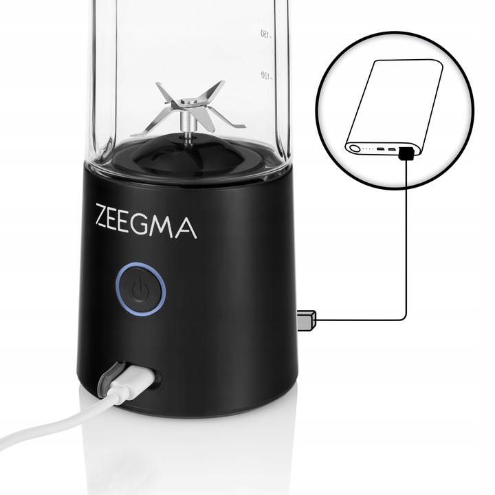 BLENDER PRZENOŚNY BEZPRZEWODOWY 300W USB ZEEGMA VITAMINE GO