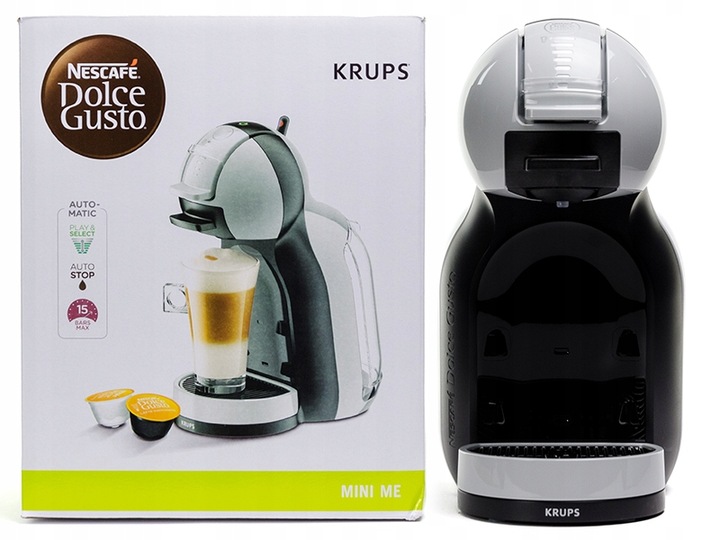 Ekspres kapsułkowy KRUPS Mini Me KP123 Nescafe Doce Gusto 1500W 15 bar