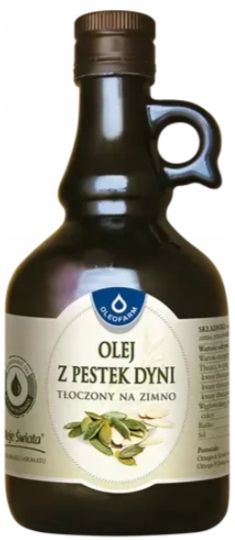OLEJ Z PESTEK DYNI tłoczony na zimno Oleofarm 500 ml