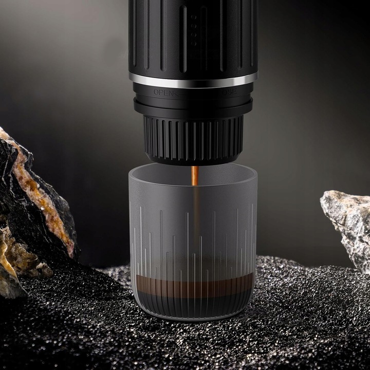 Automatyczny ekspres do kawy espresso Przenośny ekspres do kawy czarny