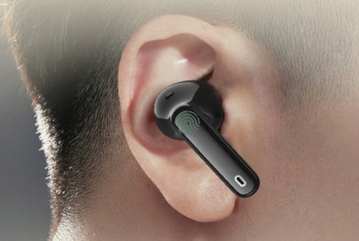 CZARNE Słuchawki Dokanałowe Bezprzewodowe MANTA Rytmo Bluetooth 5.3