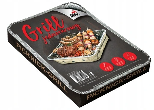 Grill węglowy Pol-Drew 30 x 20 cm