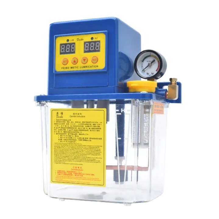 Pompa smarowania centralnego CNC ze zbiornikiem 2.0l - 60W 150cc/min 20bar
