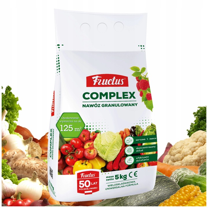 FRUCTUS COMPLEX - Kompleksowy Nawóz do WARZYW i OWOCÓW 5 Kg