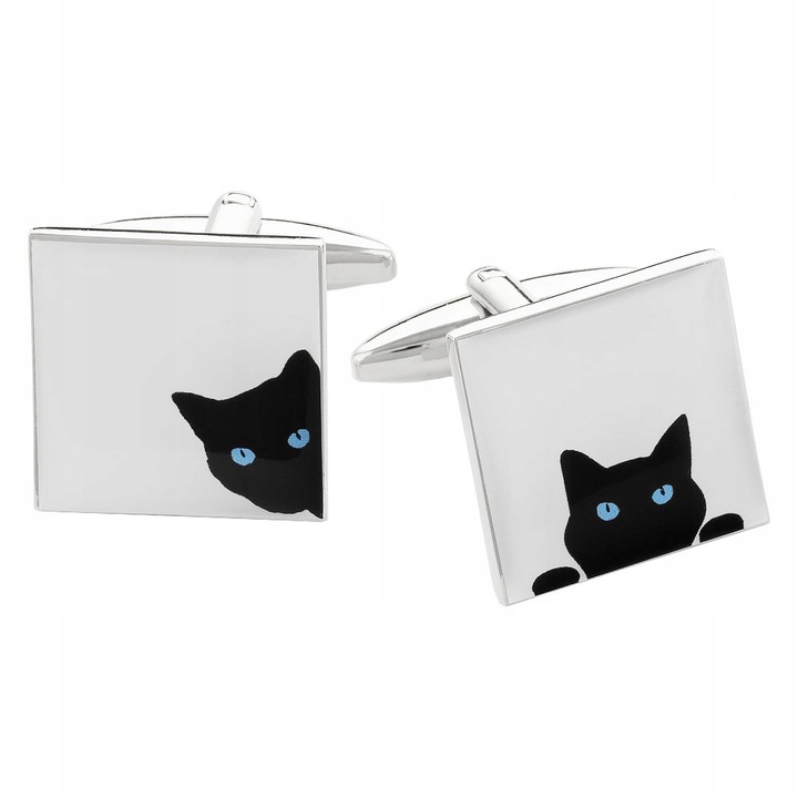 Spinki do mankietów Ciekawski Kot X2 BOCS330