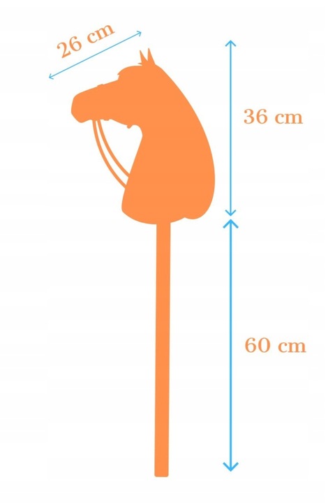 HOBBY HORSE KONIK KOŃ NA PATYKU KANTAR DLA HOBBY HORSE PREZENT DLA DZIECKA