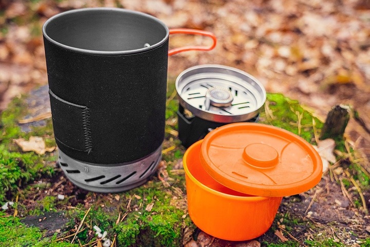 KUCHENKA TURYSTYCZNA GARNEK TALERZ + PALNIK 3W1 NEO 63-151