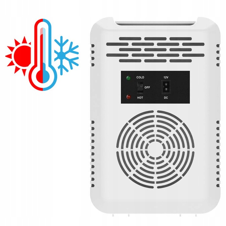 MINI LODÓWKA PRZENOŚNA TURYSTYCZNA GRZANIE CHŁODZENIE CICHA LED 4L