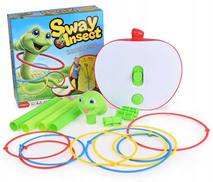 GRA ZRĘCZNOŚCIOWA Tańczący Robak Gibający Robaczek RZUT DO CELU regulacja