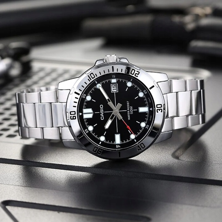 ZEGAREK MĘSKI CASIO MTP-VD01D-1EV + BOX +GRAWER