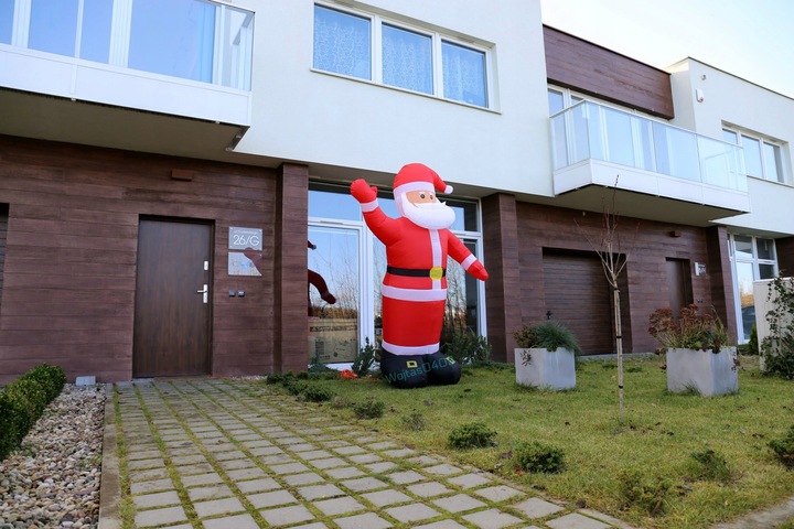 DMUCHANY MIKOŁAJ 1,2M GWIAZDOR LAMPKI choinkowe LED sople choinka ozdoby