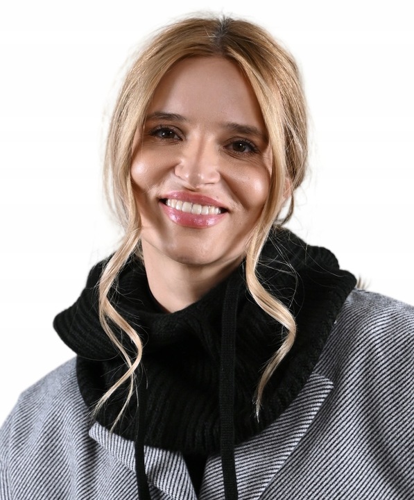 Czapka zimowa damska BALACLAVA kominarka kaptur na jesien Modna Czarna UNI