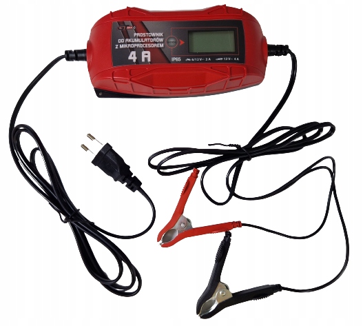 PROSTOWNIK ŁADOWARKA Z MIKROPROCESOREM 12V 6V 4A