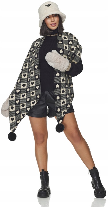 CZAPKA DAMSKA futrzana na zimę zimowa ciepła z futerkiem bucket jasny beż