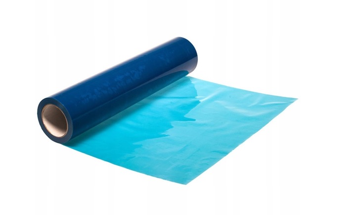 FOLIA OCHRONNA OKIENNA SAMOPRZYLEPNA NIEBIESKA 30 50CMx75M