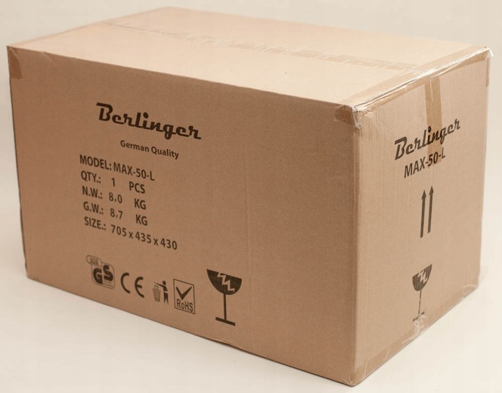 LODÓWKA TURYSTYCZNA BERLINGER SAMOCHODOWA XXXL 50L COOLER GRZANIE PRZENOŚNA