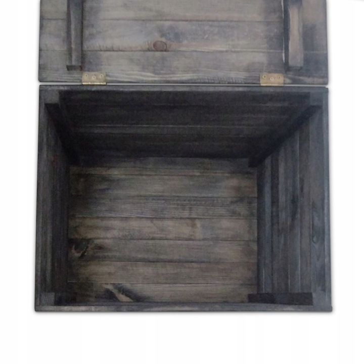 SOLIDNA SKRZYNIA OGRODOWA KUFER SIEDZISKO kolor PALISANDER 80 LITRÓW