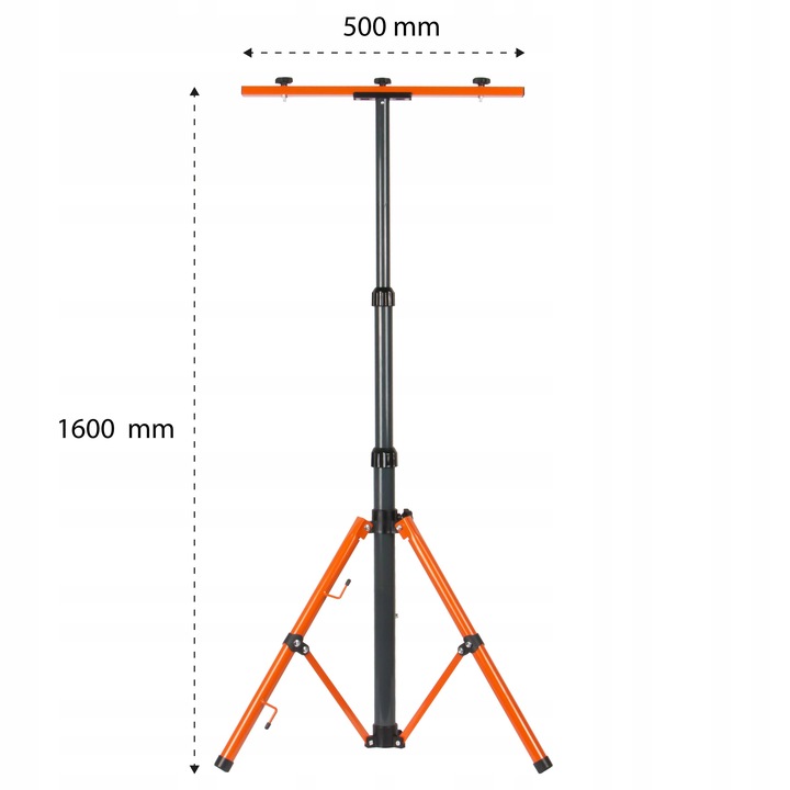 Halogen Naświetlacz LED 2x 50W PREMIUM + Statyw Budowlany + pokrowiec