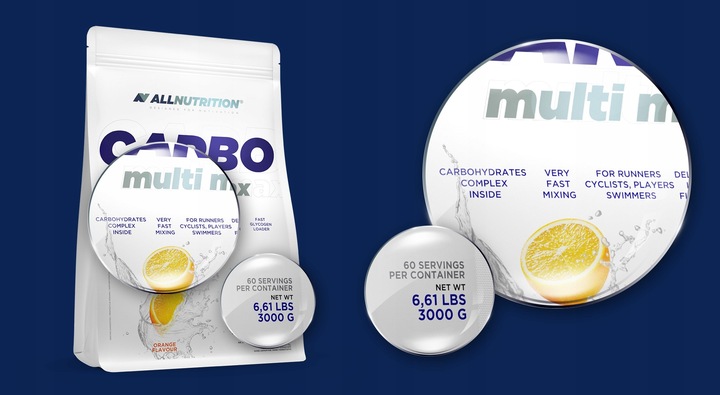 ALLNUTRITION CARBO MULTI MAX 3000g POMARAŃCZA WĘGLOWODANY ENERGIA