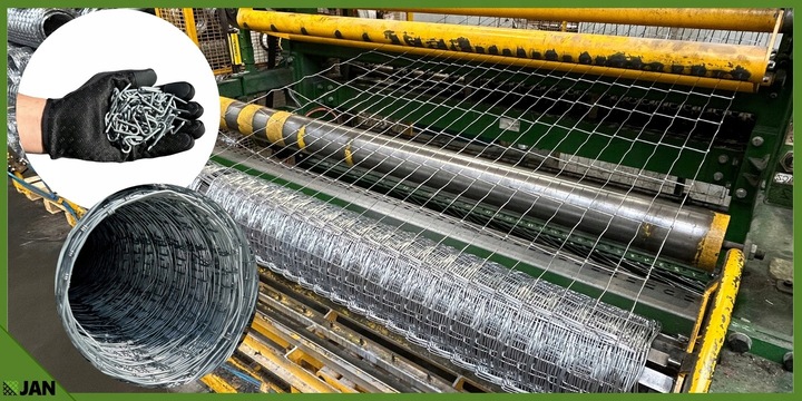SIATKA LEŚNA 180cm ZAGĘSZCZONA 50m WIRE NET MODEL 180/24/15 L GRATIS GĘSTA