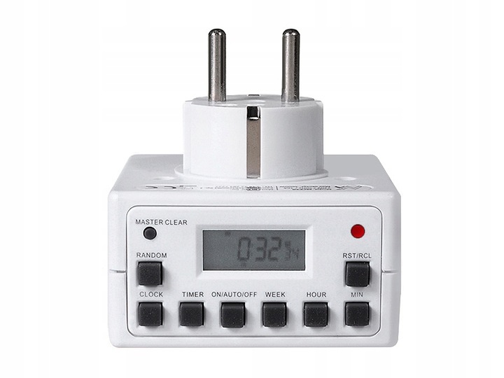 WYLACZNIK WŁĄCZNIK BOJLER PROGRAMATOR CZASOWY CYFROWY TIMER MOCNY 16A 3600W