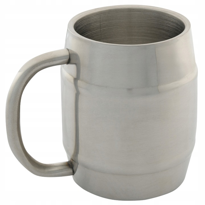 KUBEK TERMICZNY DO PIWA ZE STALI NIERDZEWNEJ KUFEL NIETŁUKĄCY M-TAC 450 ML